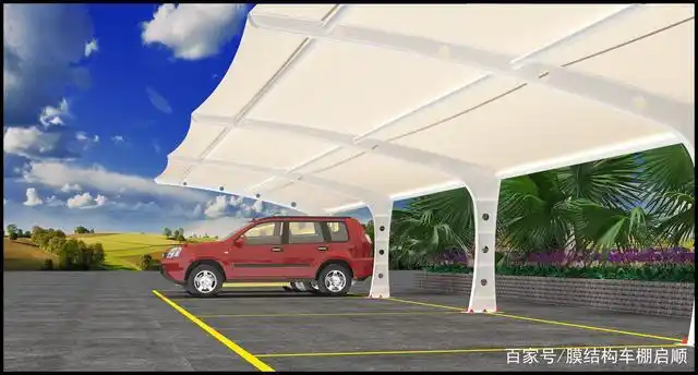 市场价格膜布车棚钢结构膜布面膜膜布停车棚膜布分类海宁膜布加工厂