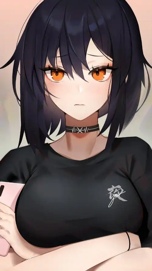 日系二次元动漫少女人像手机壁纸