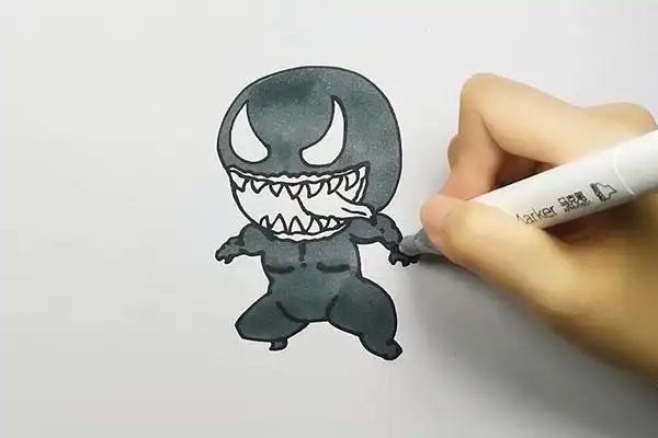 毒液怎么画毒液的画法步骤