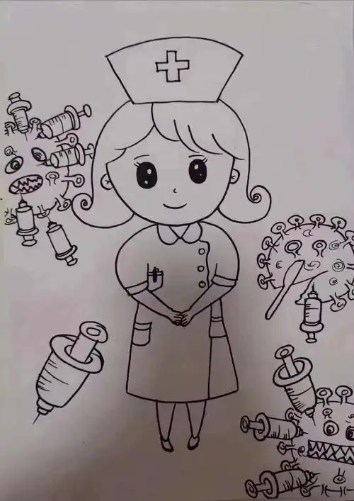 学习活动: 新型冠状病毒的认知 美工活动: 绘画《白衣天使打怪兽》