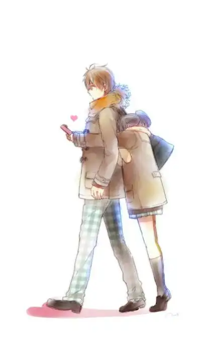 评论  二次元情侣 最萌身高差 迷你萌妹纸 可爱情侣图 动漫情侣身哌