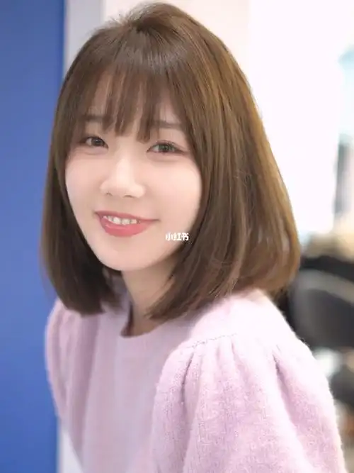 轻熟风甜美锁骨发中发刘海