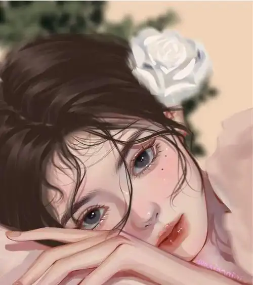 一组超仙超有气质的手绘女生头像