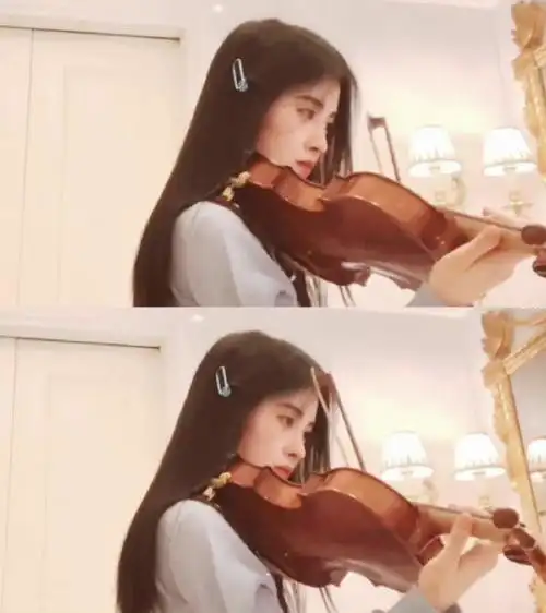 鞠婧祎晒小提琴库存vlog