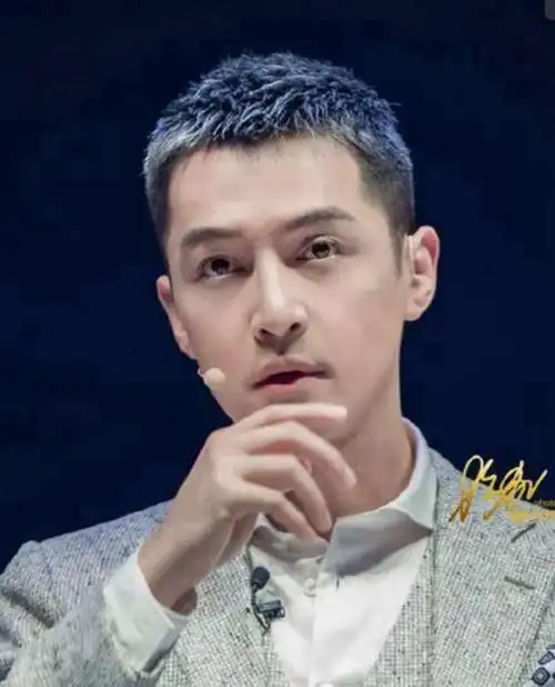 胡歌有颜任性奶奶灰小寸头发型说不重要