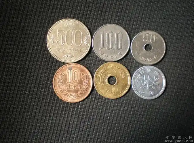 日本国硬币六枚