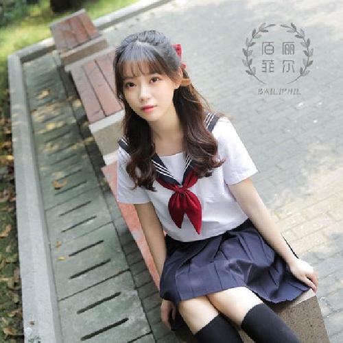 日系jk制服裙绀襟关西襟不良软妹二本水手服学院风班服校服套装女