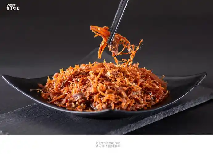 卢司令鱼香肉丝*3包小包袋装速食麻辣条手撕猪肉丝鸡肉类零食包邮_5折