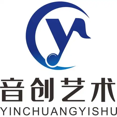 音创艺术logo设计- 首字母yc 音符 简约大气-狂人设计