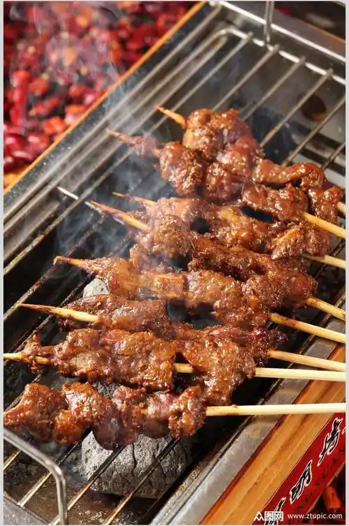 烧烤烤肉串餐饮图片素材