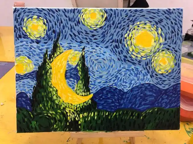 浅浅的画一幅星空