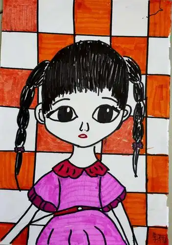 画人像——平度市广州路小学(五,五班)