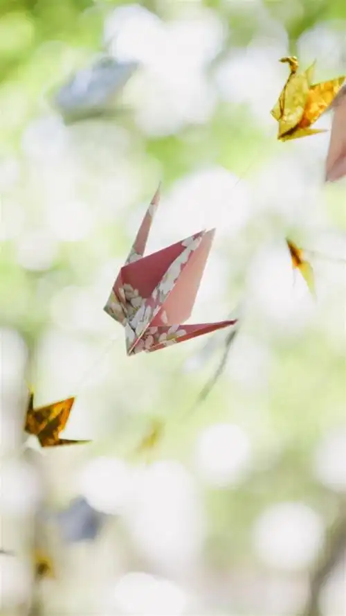 文艺范千纸鹤,高清图片,手机锁屏桌面-壁纸族
