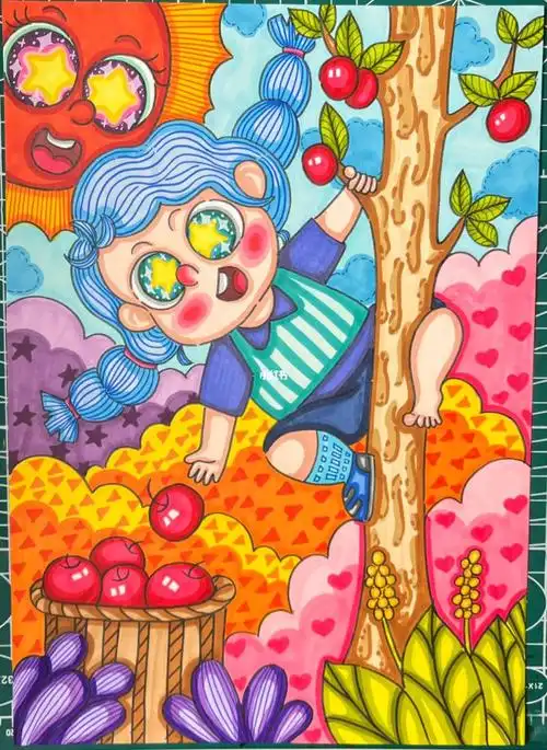 马克笔儿童画