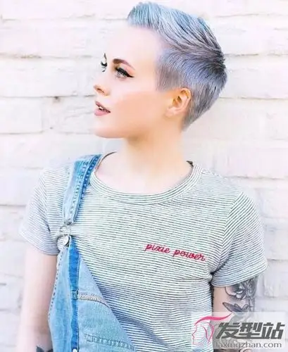 欧美时尚短发造型 超短发利落干练太a了_发型站_最新流行发型设计发型