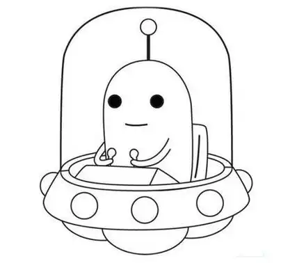 外星人简笔画图片大全