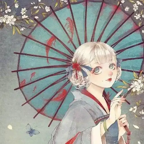 诗情画意古风打伞女生头像图片