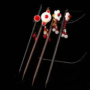 发簪古风汉服头饰女古装古代发钗盘发器木簪子发饰品配饰步摇流苏