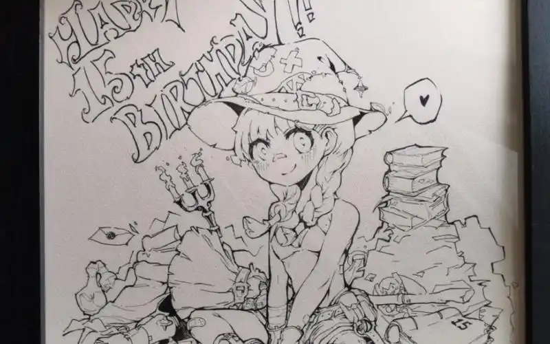 15岁生日,为自己画一幅生日贺图_哔哩哔哩_bilibili