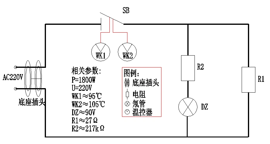 普通家用电烧水壶电路介绍