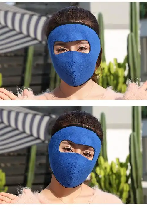 新款秋冬骑行面罩男女防寒保暖蒙面口罩加厚防风护脸护耳全包面罩