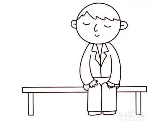 怎么画简笔画表达对父亲的喜爱