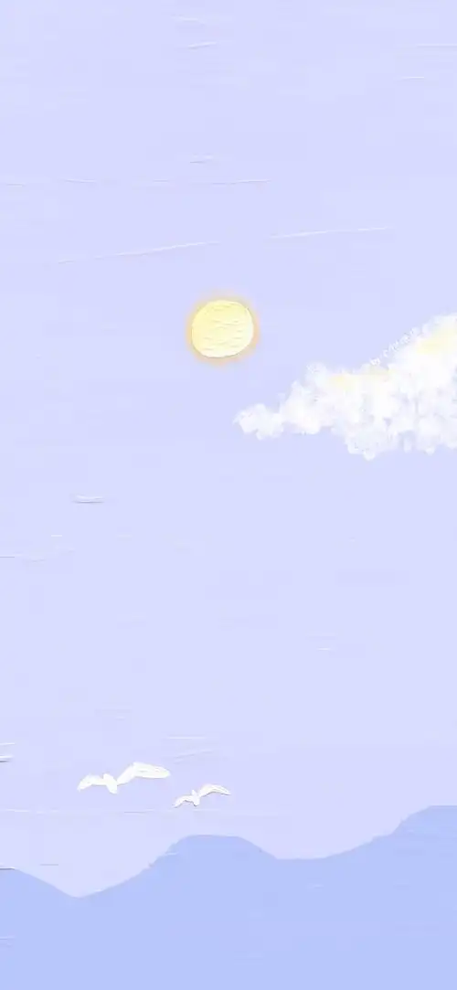 插画 素材 ins 韩系 可爱 简约 手绘 动漫 锁屏 屏保 卡通 背景 纯色