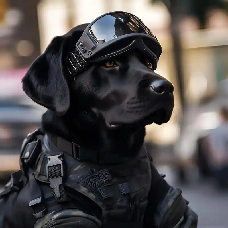 帅气黑拉拉特战兵头像,90帅气太帅气了#拉布拉多#拉布拉多犬 #狗狗