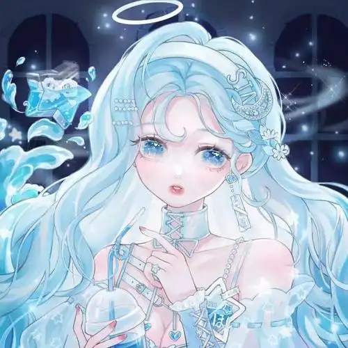 蓝色紫色系列头像下次见面就从一朵花开始吧