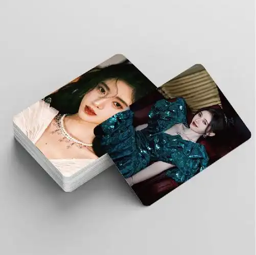 鞠婧祎周边同款覆膜圆角防水3寸小卡近期新款照片应援签名卡片