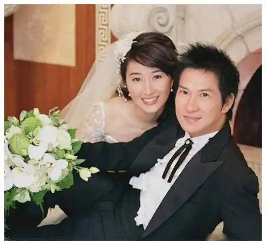 张家辉和关咏荷当年的婚纱照单从颜值来说渣渣辉有点配不上她