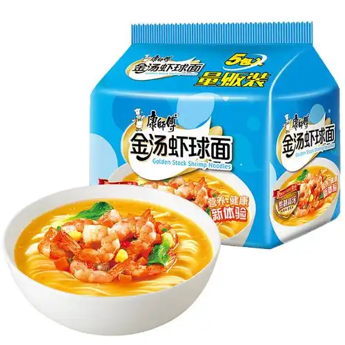 康师傅熬制高汤金汤虾球面五连包国美超市甄选