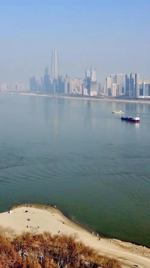 南岸嘴江滩公园武汉市汉阳区