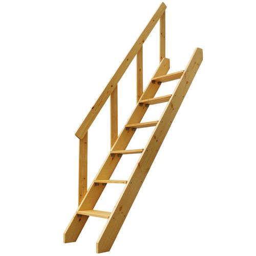 家用实木楼梯阁楼木梯樟子松木质扶梯加宽加厚直梯简易台阶高梯子