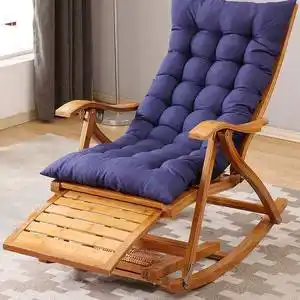 躺椅折叠午休午睡床实木老人图片