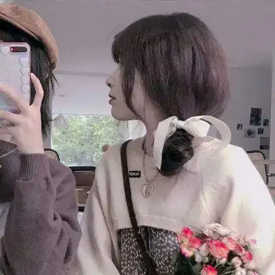 活泼闺蜜可爱头像真人个性天真女生图片