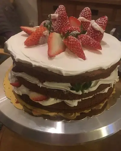 手机用户7807_3uyr做的巧克力戚风裸蛋糕