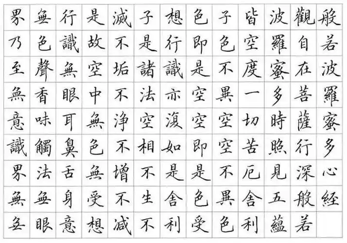 【书画欣赏】 田英章 硬笔《心经》三种