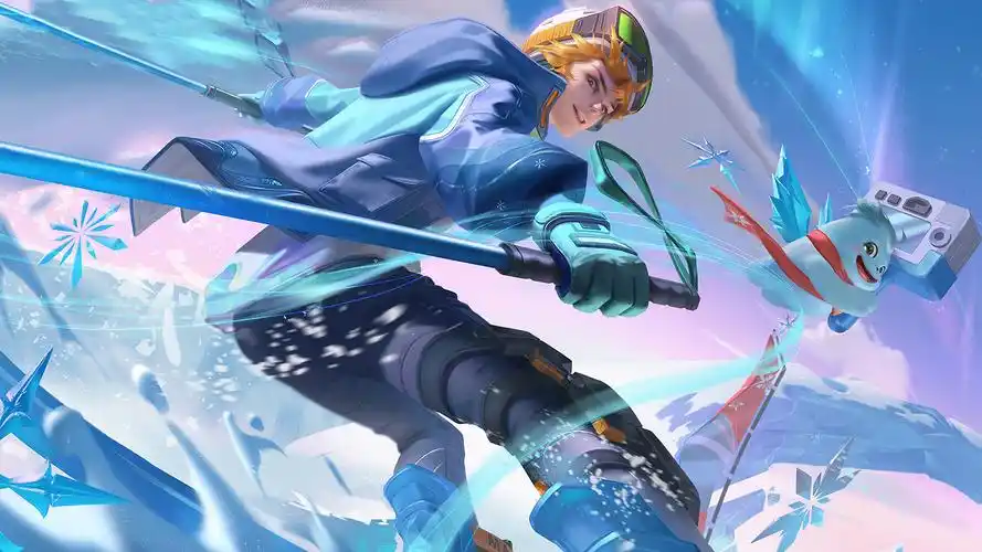 王者荣耀哪吒雪上飞焰炫酷图片壁纸