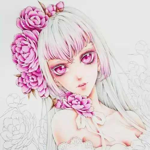 动漫少女素描图片可爱(一波素描动漫美女又强势来袭) - 赤虎壹号