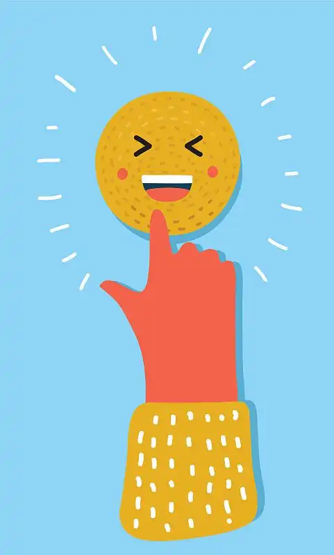 指着自己的表情