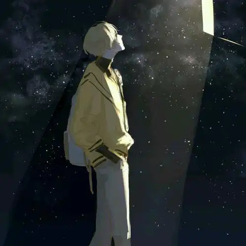 黑色星空 唯美 意境 男生 头像