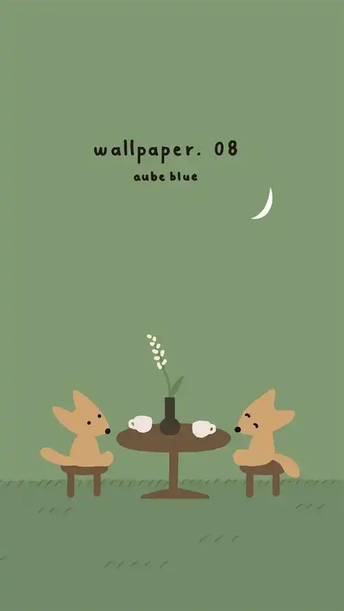 小清新森系治愈插画高清手机壁纸