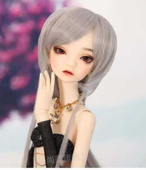 bjd假发4分女sd娃娃bory类似款高温丝仿真头发现货生日送女孩礼物l