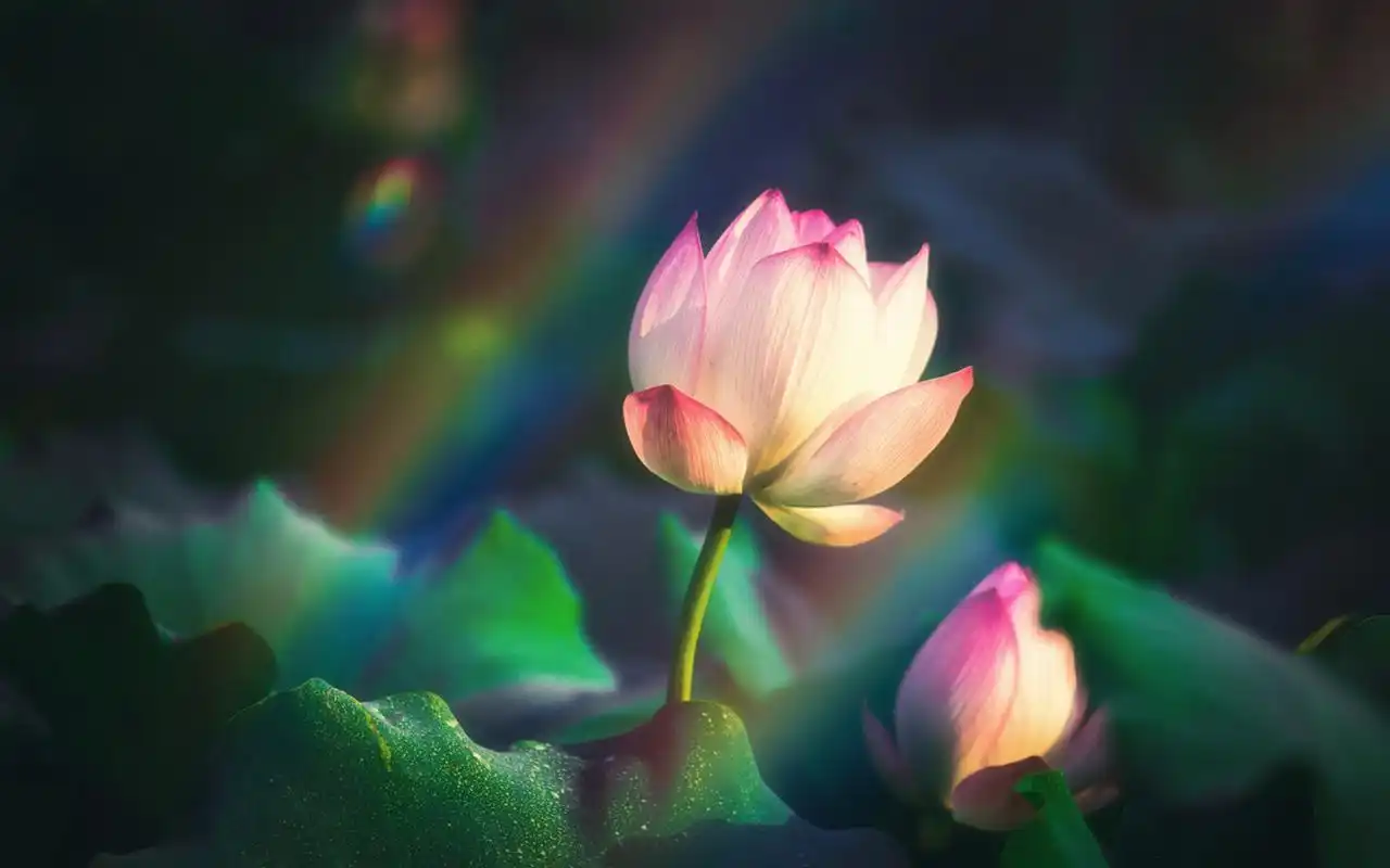 唯美荷花摄影图片电脑壁纸