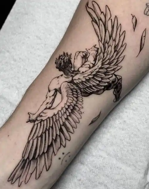 上海纹身店,浦东由龙纹身工作室 天使纹身图案分享_位置_守护_胸口