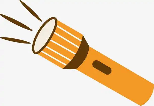 矢量图发光的手电