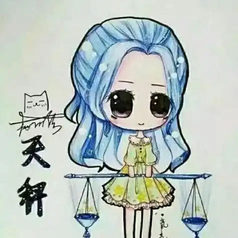 十二星座动漫q版手绘头像女生