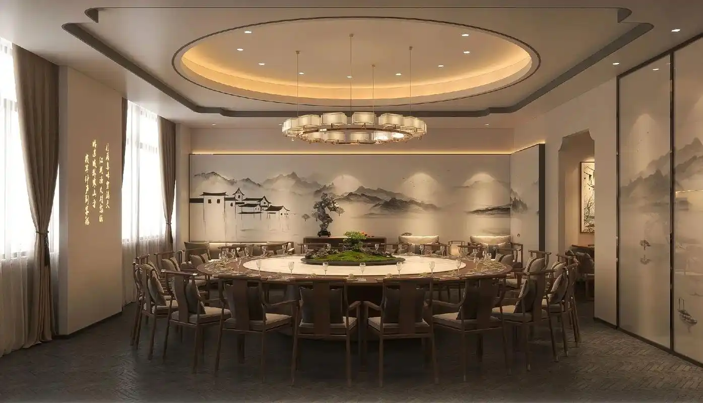 一个苏式小会所zengyi desig.苏式餐厅#商业空间设