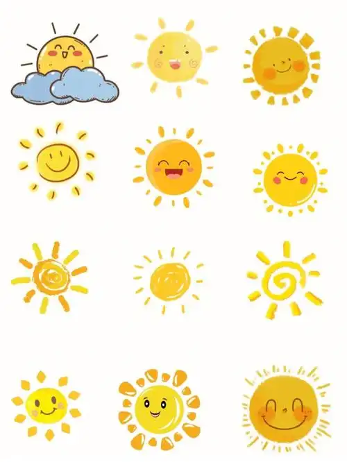 播种太阳卡通插画太阳77png素材分享